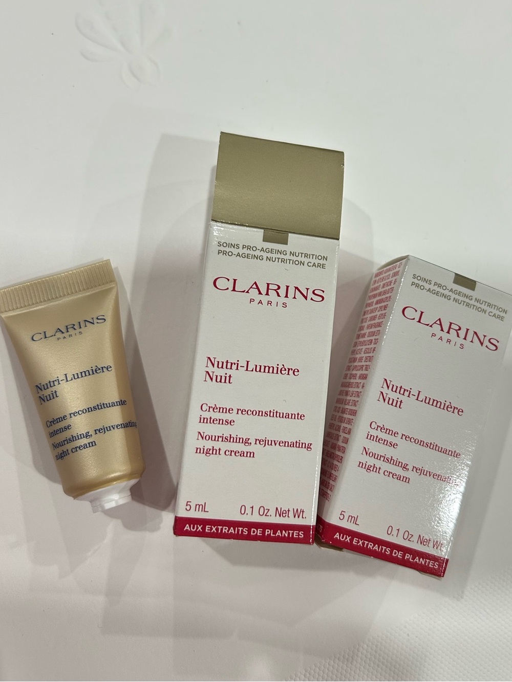 5mlx2 Clarins Nutri-Lumière Night cream